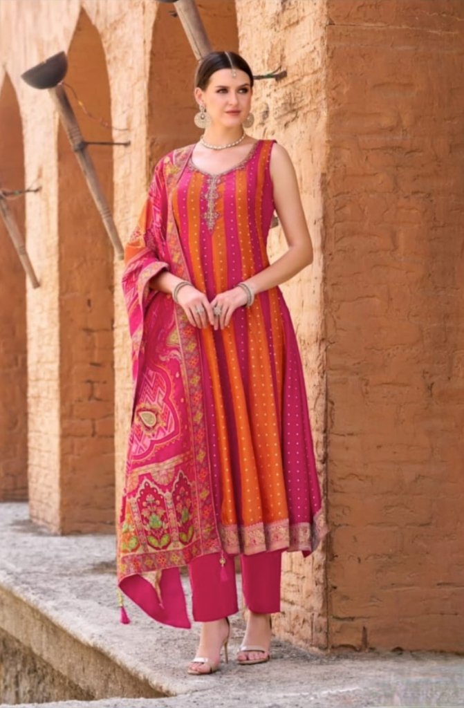 Gulabi Shaan Anarkali Suit